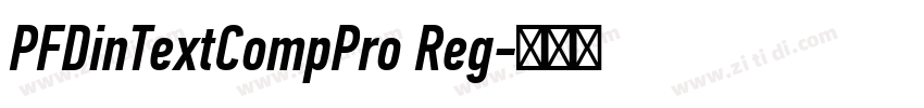 PFDinTextCompPro Reg字体转换